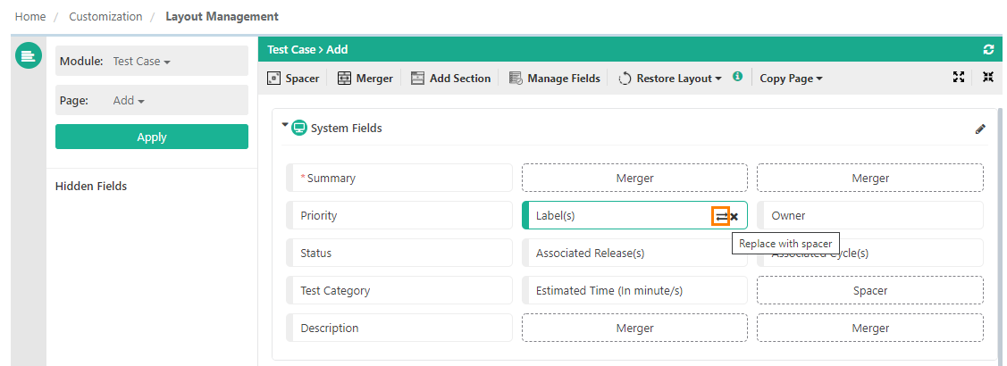 QPro_Customization_Replace_field_with_space