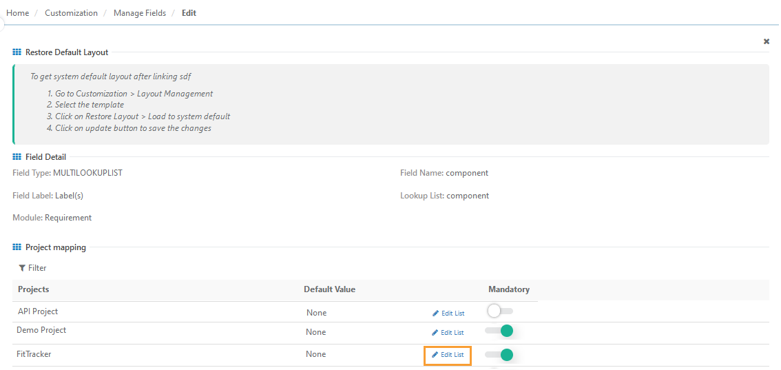 QPro_Customization_Project_mapping