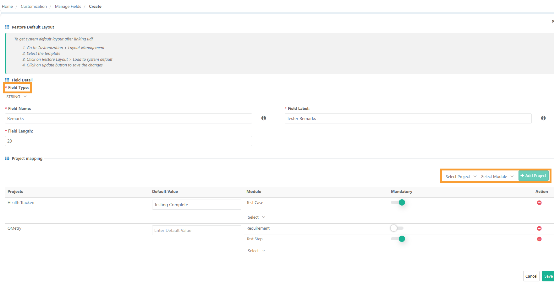 QPro_Customization_New_fields